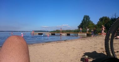 Bathing Beach Dabie in Szczecin, Lake Small Dabie