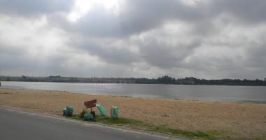 Beach in Domaniow, Domianowski Lagoon