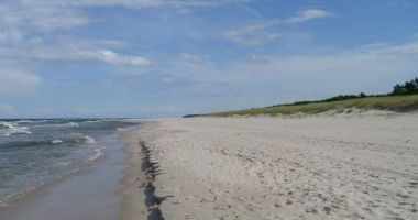 Plaża naturystów w Białogórze nad Morzem Bałtyckim