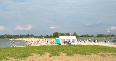 Harbor Bregi batching beach near Cracow