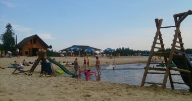 Beach in Pysznica, Nasze Piaski Lagoon