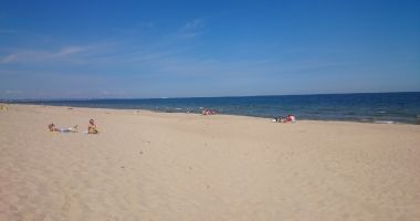 Beach Gorki East in Gdansk, Baltic Sea
