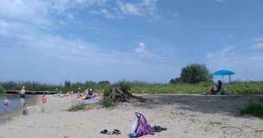 Plaża Miejska we Fromborku nad Zalewem Wiślanym