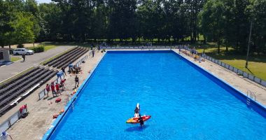 Summer Swimming Pool in Kasprowicz Park in Poznan