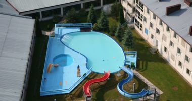 Swimming Pool at Holiday House Kolejarz in Muszyna