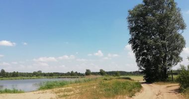 Plaża w Chorzelach nad Zalewem Orzyc