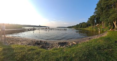 Plaża niestrzeżona w Makowie nad Jeziorem Jeziorak