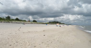 Plaża w Kuźnicy nad Morzem Bałtyckim