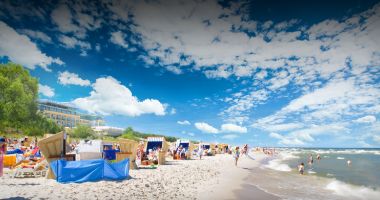 Plaża w Juracie nad Morzem Bałtyckim