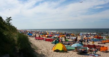 Plaża w Sarbinowie nad Morzem Bałtyckim