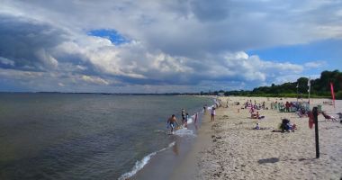 Kamienny Potok Beach in Sopot, Baltic Sea