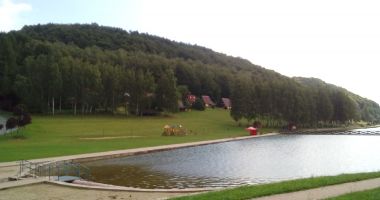 Plaża w Radkowie nad Zalewem Radkowskim